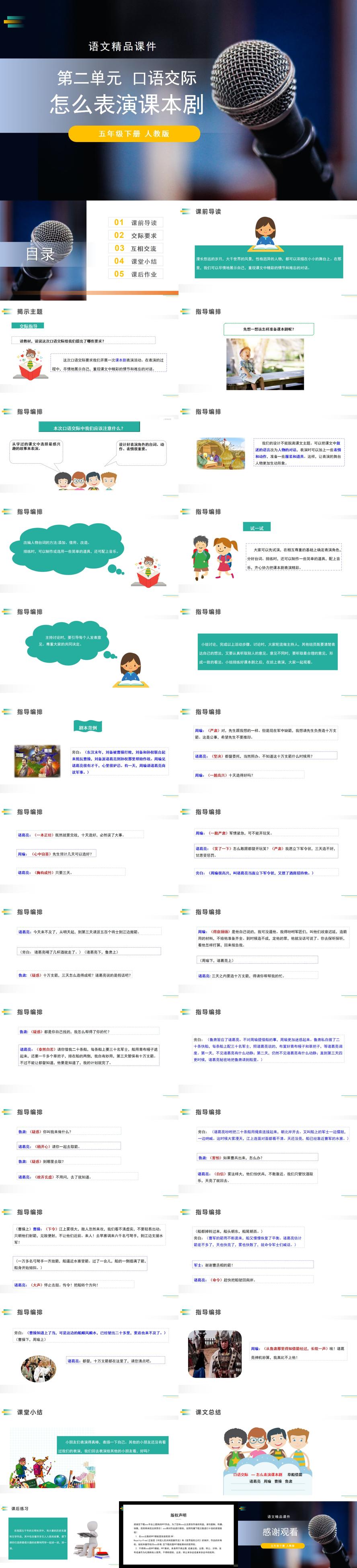 《怎么表演课本剧》人教版五年级下册语文精品PPT课件